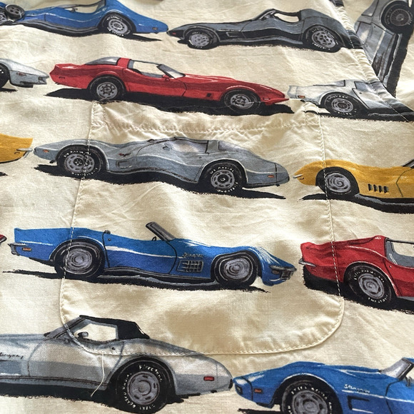 REYN SPOONER Men's Size XL Multicolor VTG Classic Car Print Hawaiian Aloha Shirt - Picture 4 of 8